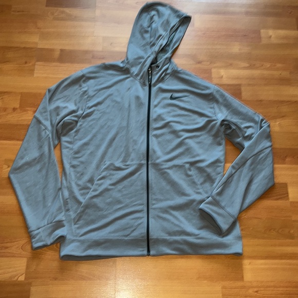 Nike men’s gray zip up hooded jacket Size XL - Picture 2 of 8